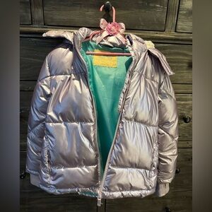 Girls Puffer Snow Jacket size 7/8 by Thereabouts